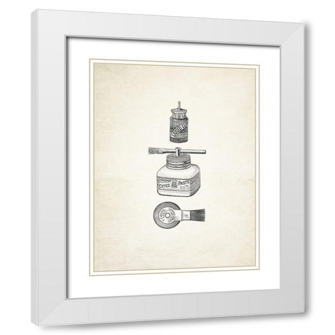 Glued! White Modern Wood Framed Art Print with Double Matting by Appleman, Sam