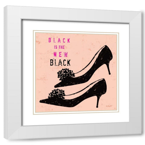 Savvy Fashion 1 White Modern Wood Framed Art Print with Double Matting by Bryant, Lola