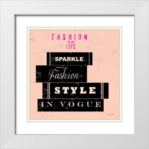 Savvy Fashion 2 White Modern Wood Framed Art Print with Double Matting by Bryant, Lola