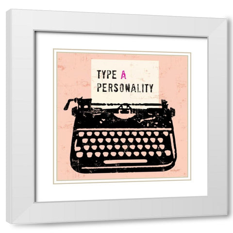 Savvy Fashion 6 White Modern Wood Framed Art Print with Double Matting by Bryant, Lola