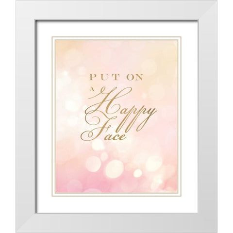 Glam World 25 White Modern Wood Framed Art Print with Double Matting by Bryant, Lola