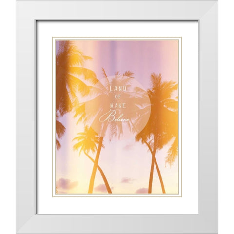 Glam World 2 White Modern Wood Framed Art Print with Double Matting by Bryant, Lola