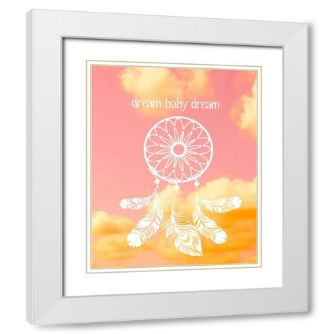 Glam World 3 White Modern Wood Framed Art Print with Double Matting by Bryant, Lola