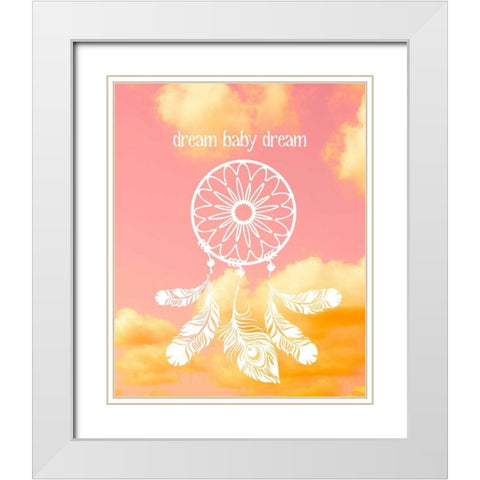 Glam World 3 White Modern Wood Framed Art Print with Double Matting by Bryant, Lola