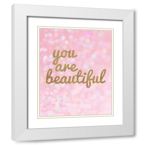 Glam World 4 White Modern Wood Framed Art Print with Double Matting by Bryant, Lola
