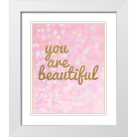 Glam World 4 White Modern Wood Framed Art Print with Double Matting by Bryant, Lola