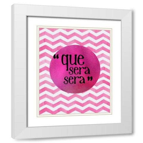Glam World 18 White Modern Wood Framed Art Print with Double Matting by Bryant, Lola
