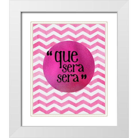 Glam World 18 White Modern Wood Framed Art Print with Double Matting by Bryant, Lola