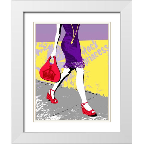 Urban Mode White Modern Wood Framed Art Print with Double Matting by Taylor, Evangeline