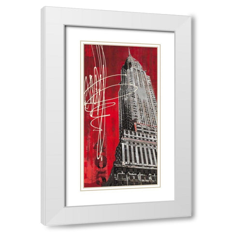 Lexington Avenue Icon White Modern Wood Framed Art Print with Double Matting by Taylor, Evangeline
