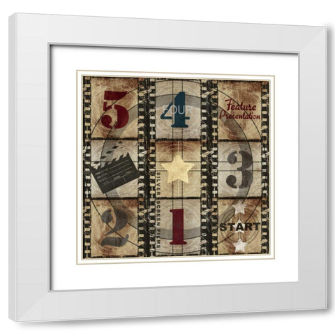 Feature Presentation Countdown White Modern Wood Framed Art Print with Double Matting by Taylor, Evangeline