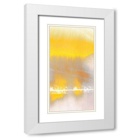 Tranquil Yellow 2 White Modern Wood Framed Art Print with Double Matting by Taylor, Evangeline