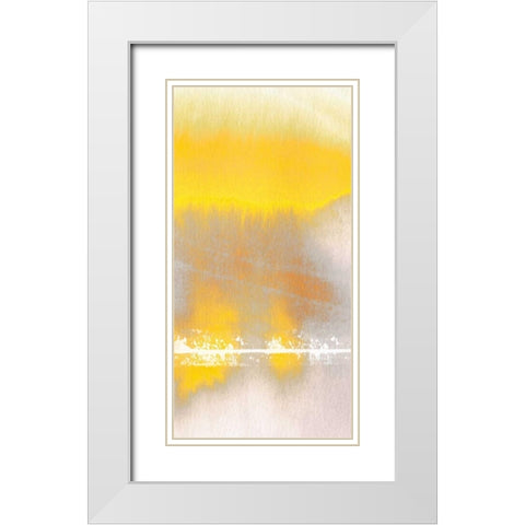 Tranquil Yellow 2 White Modern Wood Framed Art Print with Double Matting by Taylor, Evangeline
