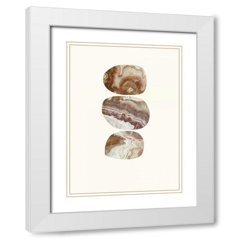 Quarry White Modern Wood Framed Art Print with Double Matting by Taylor, Evangeline