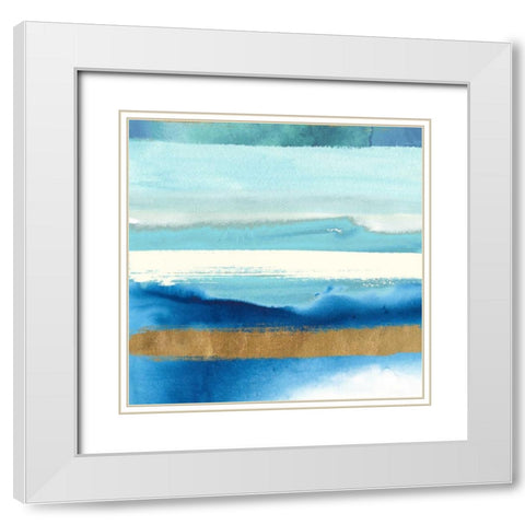 Sea and Air 2 White Modern Wood Framed Art Print with Double Matting by Taylor, Evangeline