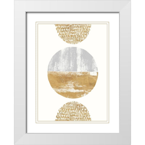 Magnetism White Modern Wood Framed Art Print with Double Matting by Taylor, Evangeline