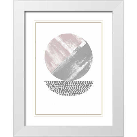 Perfect Balance White Modern Wood Framed Art Print with Double Matting by Taylor, Evangeline