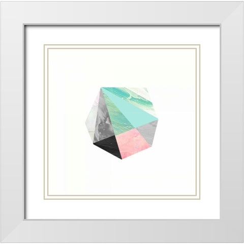 Crystalize 3 White Modern Wood Framed Art Print with Double Matting by Taylor, Evangeline