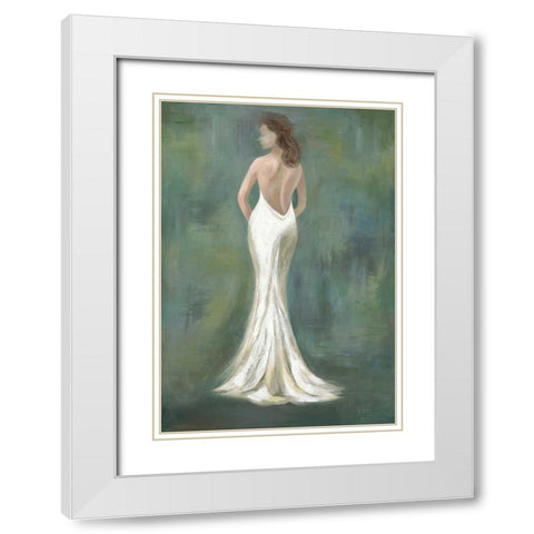 White Gown White Modern Wood Framed Art Print with Double Matting by Art Atelier Alliance