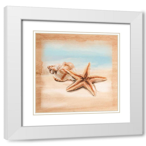 Natural Ocean 2 White Modern Wood Framed Art Print with Double Matting by Art Atelier Alliance