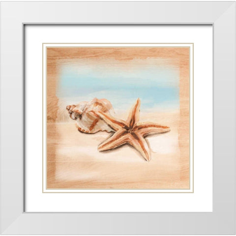 Natural Ocean 2 White Modern Wood Framed Art Print with Double Matting by Art Atelier Alliance