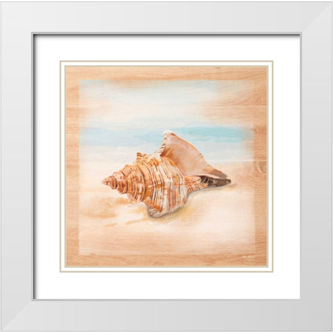 Natural Ocean 3 White Modern Wood Framed Art Print with Double Matting by Art Atelier Alliance