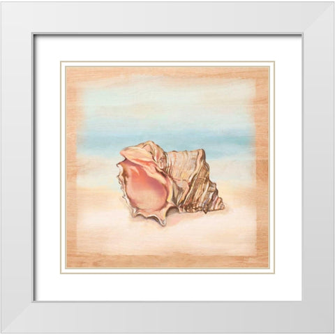 Natural Ocean 4 White Modern Wood Framed Art Print with Double Matting by Art Atelier Alliance