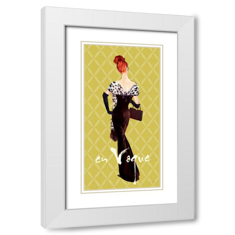 EnVogueFashionIllustration White Modern Wood Framed Art Print with Double Matting by Art Atelier Alliance