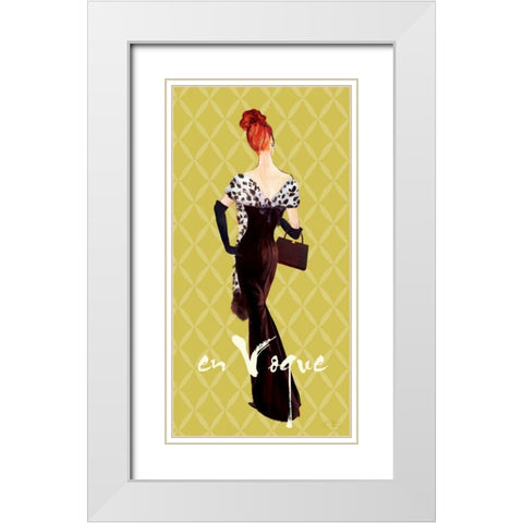 EnVogueFashionIllustration White Modern Wood Framed Art Print with Double Matting by Art Atelier Alliance