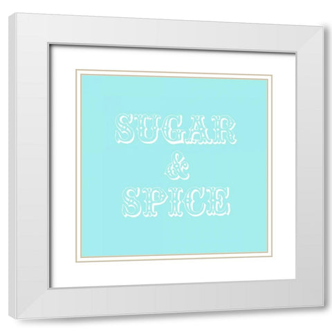 Sugar And Spice White Modern Wood Framed Art Print with Double Matting by Amori, Miyo