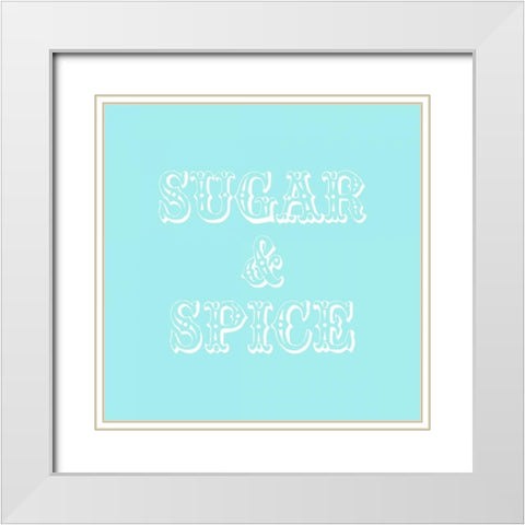 Sugar And Spice White Modern Wood Framed Art Print with Double Matting by Amori, Miyo