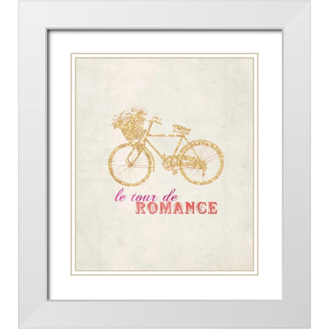 Romance Collection Tour White Modern Wood Framed Art Print with Double Matting by Amori, Miyo