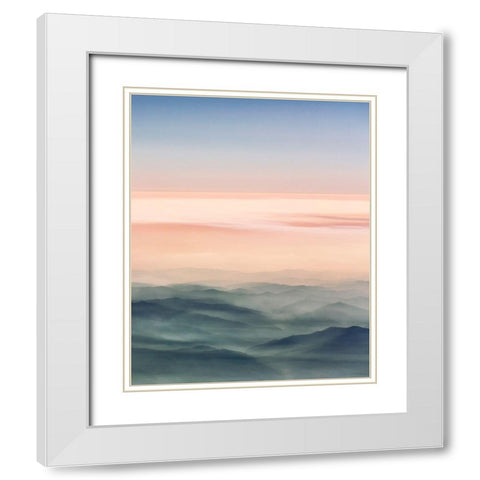 Between Earth and Sky 2 White Modern Wood Framed Art Print with Double Matting by Scott, Avery