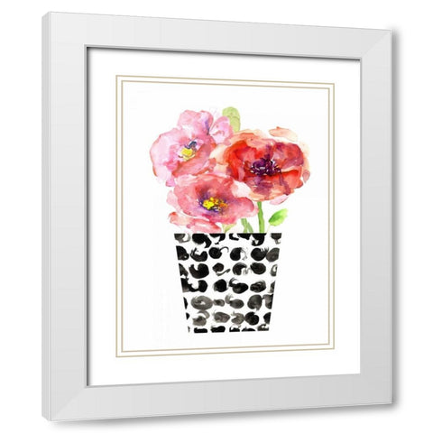Black and White and Nice White Modern Wood Framed Art Print with Double Matting by London, Dakota