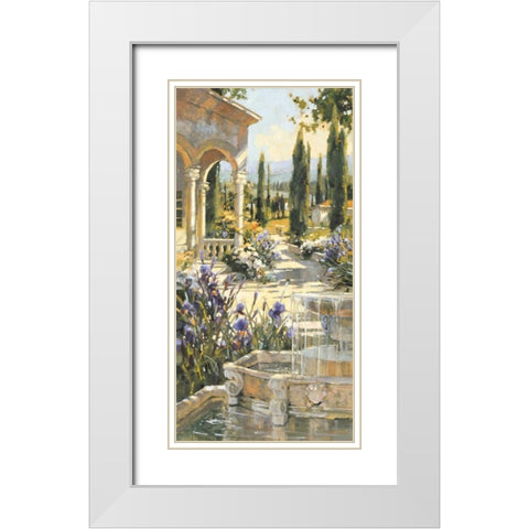 Echoes of Tuscany 1 White Modern Wood Framed Art Print with Double Matting by Simandle, Marilyn