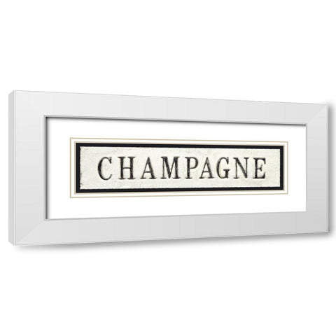 Champagne White Modern Wood Framed Art Print with Double Matting by Fabiano, Marco