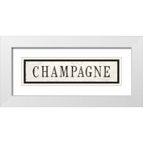 Champagne White Modern Wood Framed Art Print with Double Matting by Fabiano, Marco