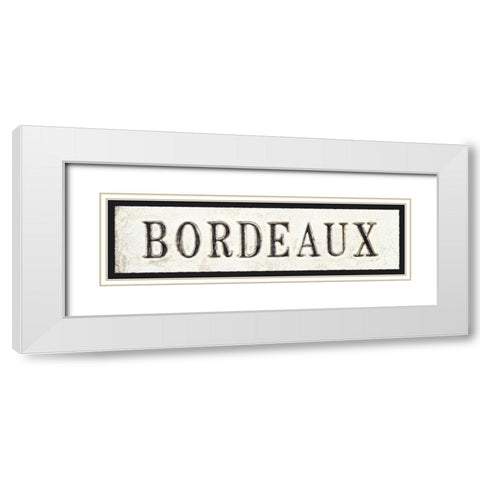 Bordeaux White Modern Wood Framed Art Print with Double Matting by Fabiano, Marco