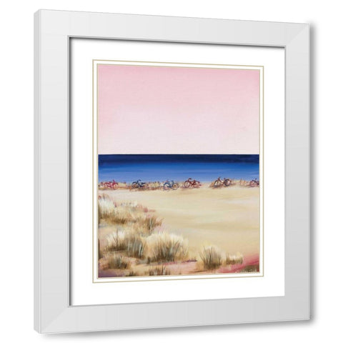Blue Water White Modern Wood Framed Art Print with Double Matting by Cook, Andrea
