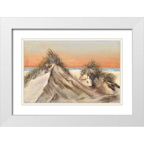 Dunes III White Modern Wood Framed Art Print with Double Matting by Eenhoorn, Alice