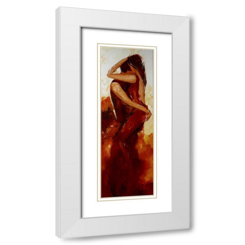 Holding White Modern Wood Framed Art Print with Double Matting by Chantrel, Mieke