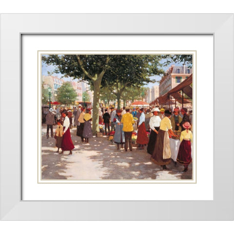 Street old days I White Modern Wood Framed Art Print with Double Matting by van Rooijen, Carel