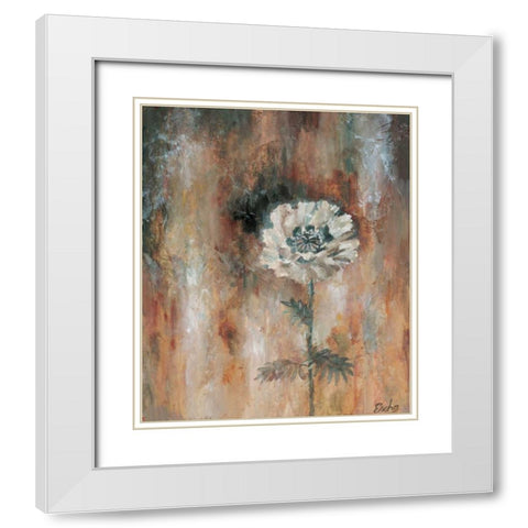 Papaveraceae II White Modern Wood Framed Art Print with Double Matting by van den Bogerd, Escha