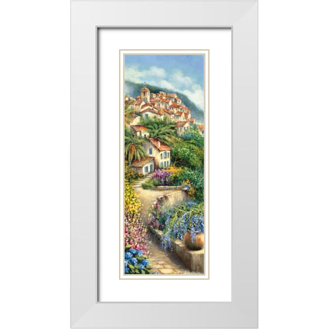 Ramatuelle I White Modern Wood Framed Art Print with Double Matting by Erwin, Eric
