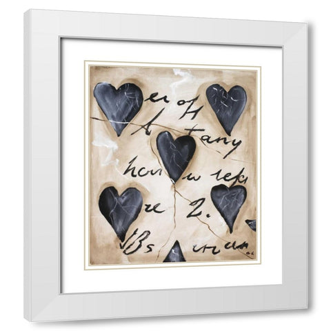 Colonic I White Modern Wood Framed Art Print with Double Matting by Elki,O