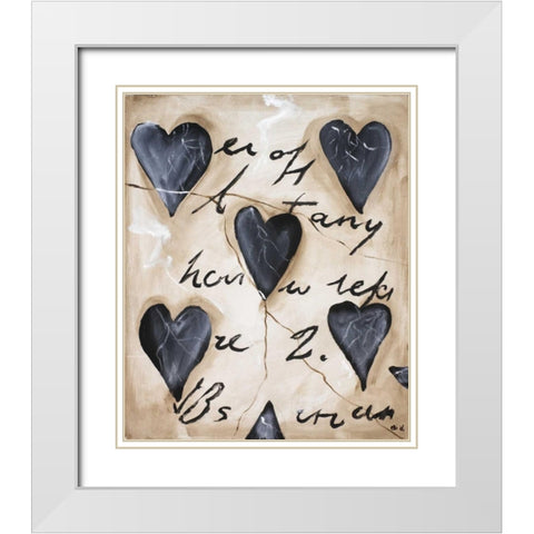 Colonic I White Modern Wood Framed Art Print with Double Matting by Elki,O