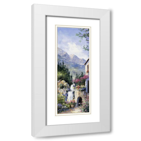 Italia I White Modern Wood Framed Art Print with Double Matting by Layne, Elise