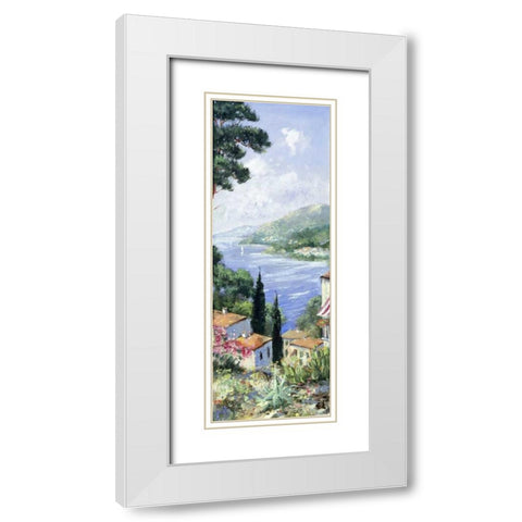 Italia II White Modern Wood Framed Art Print with Double Matting by Layne, Elise