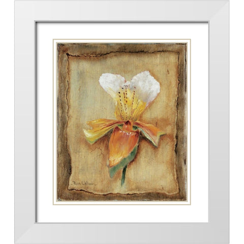 Spring impression I White Modern Wood Framed Art Print with Double Matting by Withaar, Rian