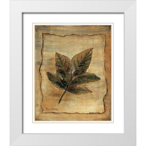 Autumn impression II White Modern Wood Framed Art Print with Double Matting by Withaar, Rian